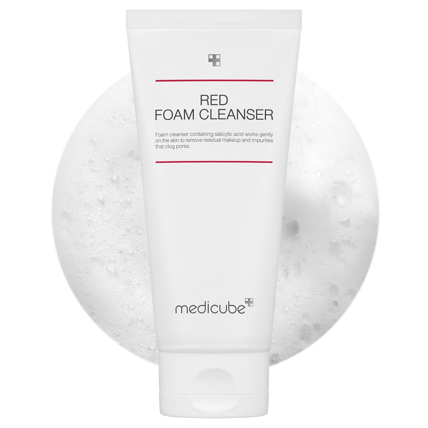 Medicube Red Foam Cleanser 120ml for acne prone skin deep cleansing original product available on PinkBliss India