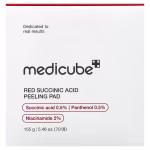 Medicube Red peeling pad for acne prone skin pore cleansing and smoother skin texture