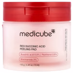 Medicube Red Succinic Acid peeling pad 70 pads 155g for exfoliation and pore care original product available on PinkBliss India