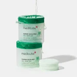 Medicube Super Cica cotton pads for soothing irritated skin hydration and balanced skin care