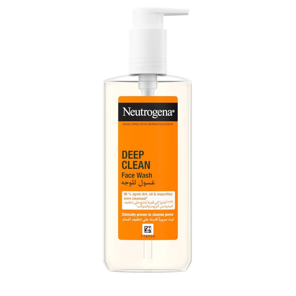 Neutrogena Deep Clean face wash with pump 200ml for deep cleansing and refreshed skin original product available on PinkBliss India