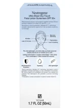 Neutrogena Ultra Sheer dry touch sunscreen SPF50 PA++++ with matte finish and broad spectrum protection