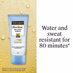 Neutrogena UltraSheer face sunscreen SPF50 PA+++ for lightweight non greasy sun protection