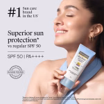 Neutrogena UltraSheer sunscreen SPF50 PA for lightweight protection and non greasy skin feel