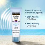 Neutrogena UltraSheer sunscreen SPF50 PA+++ with non greasy lightweight formula for daily sun protection