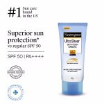 Neutrogena UltraSheer sunscreen SPF50 PA+++ with non greasy lightweight formula for daily sun protection