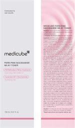 Medicube PDRN Pink Niacinamide milky toner for radiant hydrated smooth and healthy looking skin