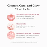 Medicube PDRN Pink Niacinamide whip cleanser for radiant smooth refreshed and healthy looking skin