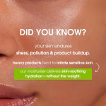 Simple light non greasy moisturizer for soft skin hydration and healthy skin barrier support