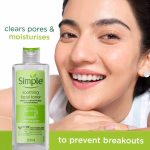 Simple soothing facial toner for all skin types hydration care and refreshed healthy skin