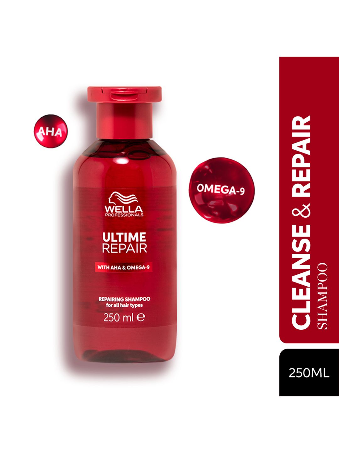Wella Professionals Ultime Repair With AHA & Omega-9 Shampoo (250ml)