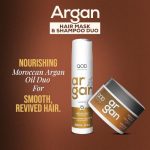 QOD Professional Argan Shampoo & Hair Mask 300ml Combo - Image 2